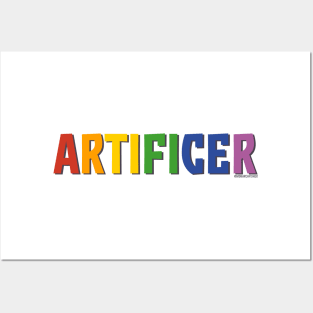 Artificer Pride Shirt (Rainbow) Posters and Art